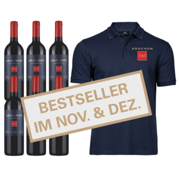 6 x Arachon T.FX.T 2020 0,75L  + gratis Poloshirt - men, L